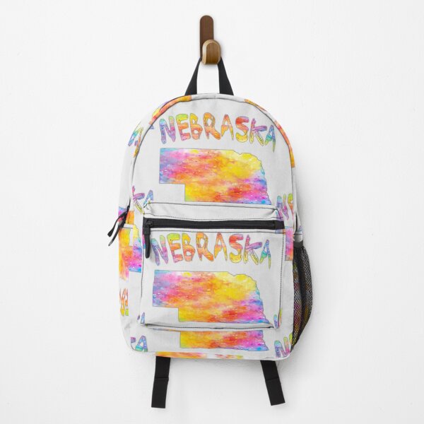 Item preview, Nebraska State Map - Vibrant Watercolor Art Splash designed and sold by mashmosh.