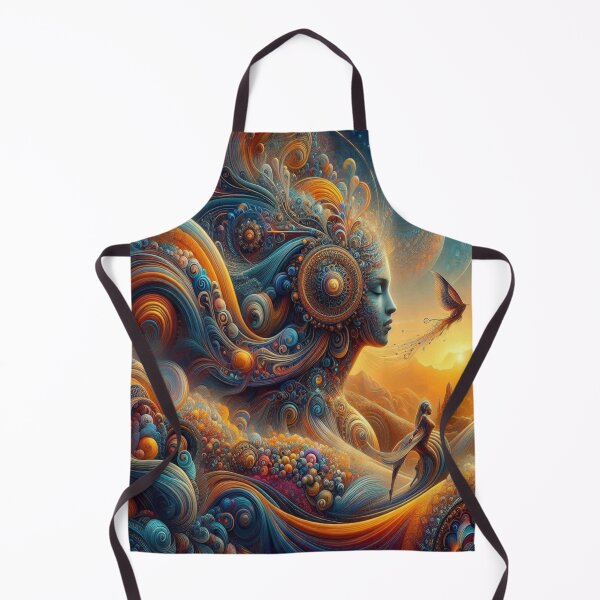 Item preview, Cosmic Harmony & Surreal Beauty – Spiritual AI art with mandala hair and mystical energy designed and sold by FotoworldEdel.