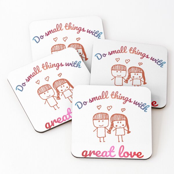 Item preview, Do Small Things With Great Love – Cute Hand Drawn Inspirational Art designed and sold by GOTCHO1.