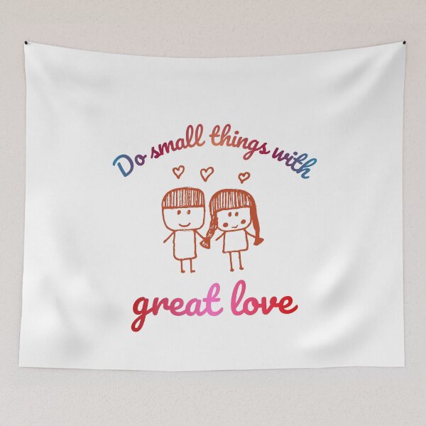 Item preview, Do Small Things With Great Love – Cute Hand Drawn Inspirational Art designed and sold by GOTCHO1.