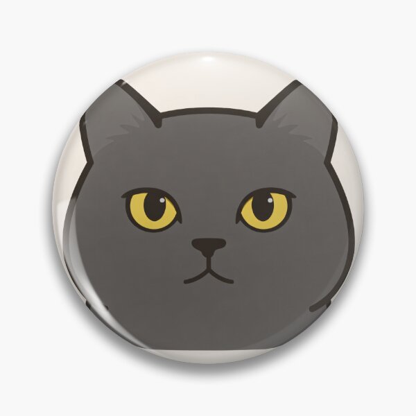Item preview, Gaia the British Shorthair – Cat Face Sticker designed and sold by Gaiathebritish.