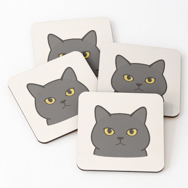 Item preview, Gaia the British Shorthair – Cat Face Sticker designed and sold by Gaiathebritish.