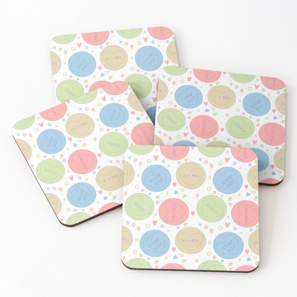 Item preview, Love heart sweets pastel cute pattern designed and sold by Rae & Nova.