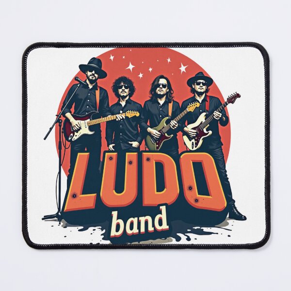 Item preview, LUDO Band Guitar – Rock Music Illustration Graphic designed and sold by Mr_Butterfly.