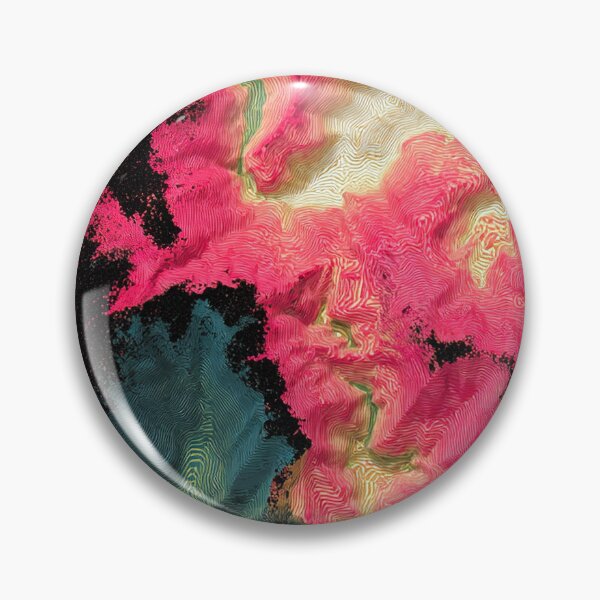 Item preview, Magenta Teal Topographic Contour Swirls Pattern designed and sold by bubblegoth.