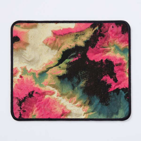 Item preview, Magenta Teal Topographic Contour Swirls Pattern designed and sold by bubblegoth.