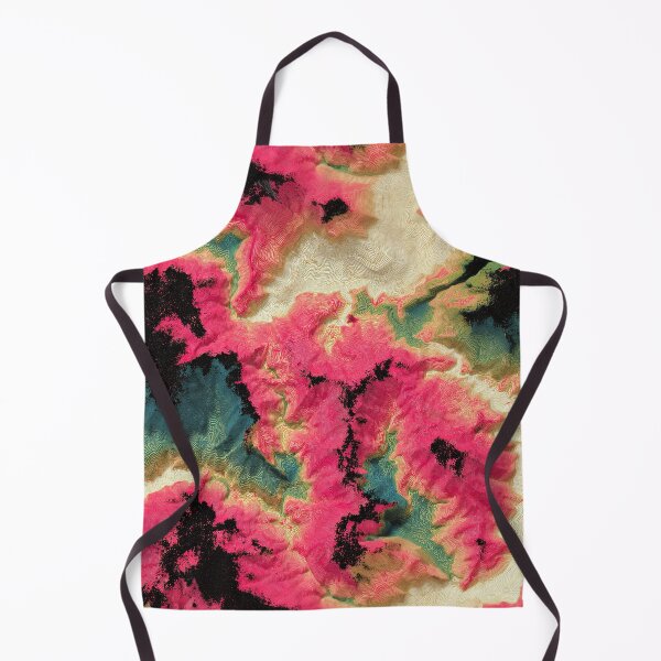 Item preview, Magenta Teal Topographic Contour Swirls Pattern designed and sold by bubblegoth.