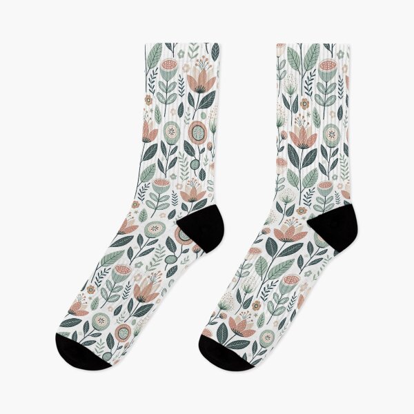 Item preview, Nordic Spring Folk Flowers | Scandinavian Folk Art designed and sold by Shuga-Design.