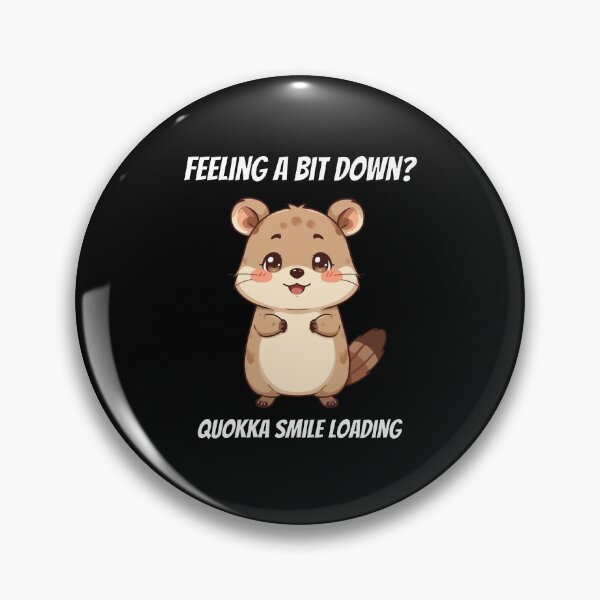 Item preview, Cute Kawaii Quokka Feeling Down Smile Loading designed and sold by AnimalMemeHub.