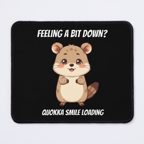 Item preview, Cute Kawaii Quokka Feeling Down Smile Loading designed and sold by AnimalMemeHub.