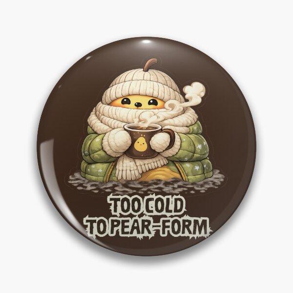 Item preview, Too Cold to Pear-Form Cute Winter Pear – Cozy Funny Pun Design designed and sold by RokaWorld.