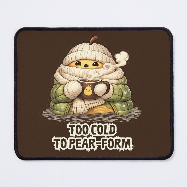 Item preview, Too Cold to Pear-Form Cute Winter Pear – Cozy Funny Pun Design designed and sold by RokaWorld.
