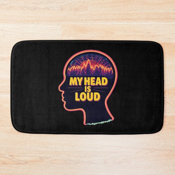 Item preview, My Head Is Loud – Overstimulated Mind Design designed and sold by Katzpy.