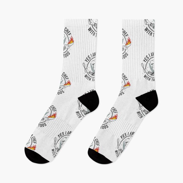 Item preview, Chef with tattoos sign - Tattooed cooking lover designed and sold by Lia Vina.