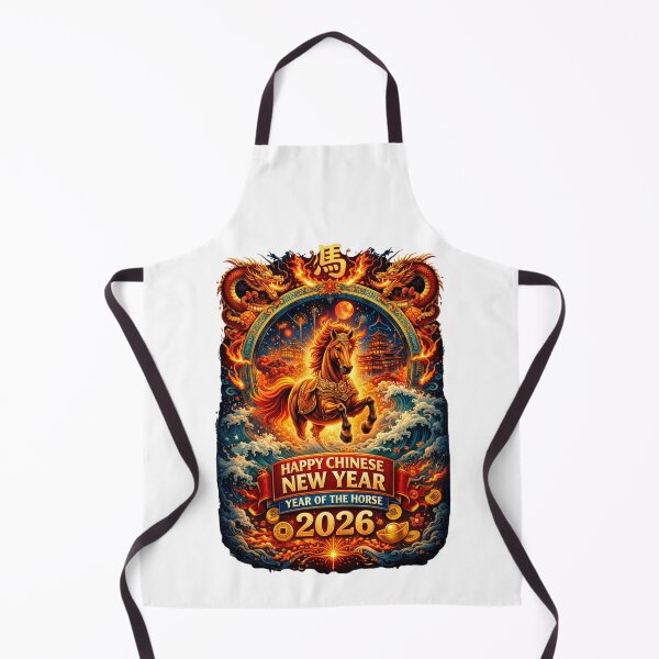 Item preview, Happy Chinese New year of the Horse 2026 designed and sold by PluffyPanda.