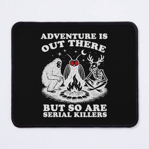 Item preview, Cryptid Serial Killers, Funny Mothman Sasquatch Wendigo designed and sold by RandyHaskins.