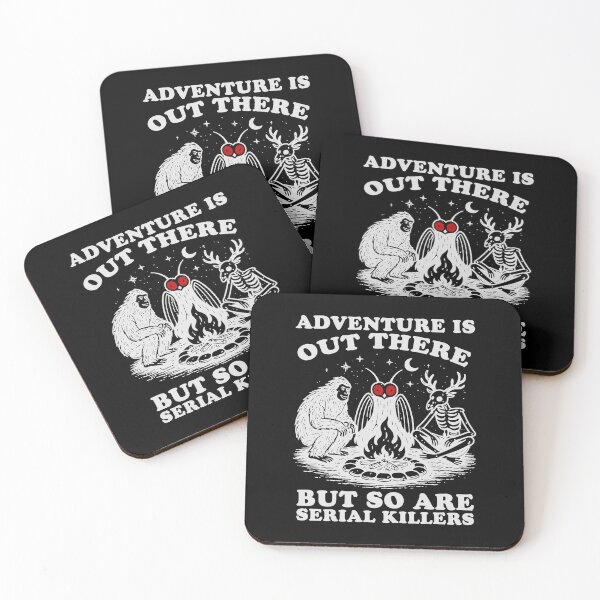 Item preview, Cryptid Serial Killers, Funny Mothman Sasquatch Wendigo designed and sold by RandyHaskins.