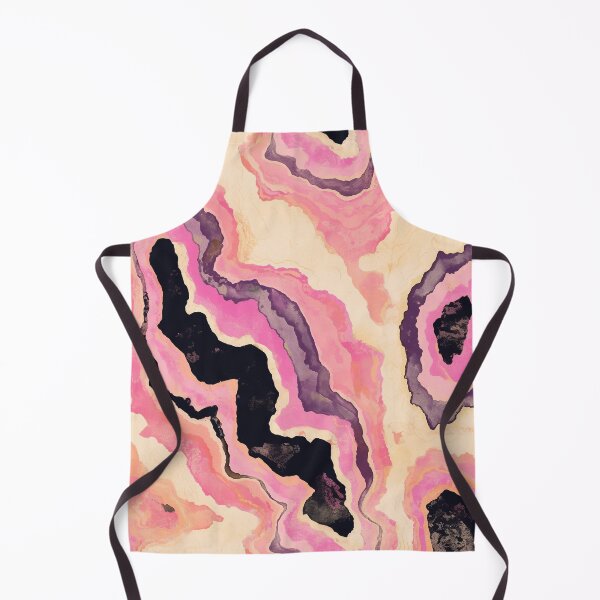 Item preview, Pink Agate Geode Topography Swirls Pattern designed and sold by bubblegoth.
