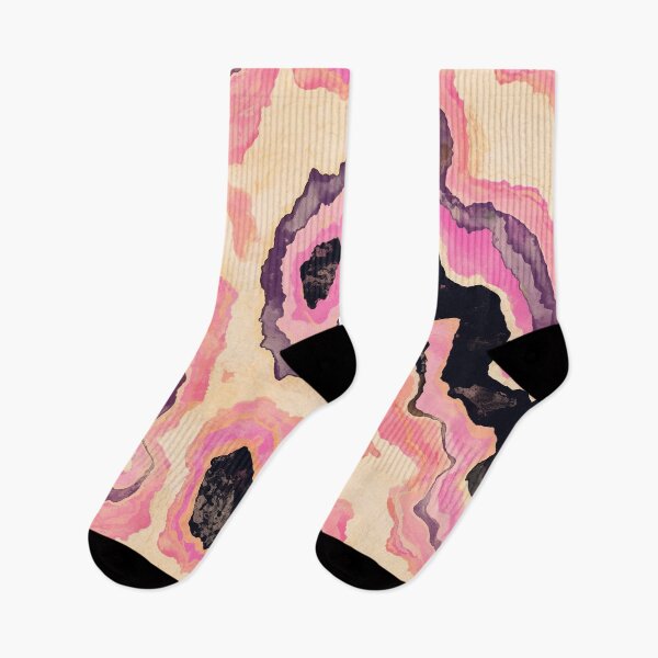 Item preview, Pink Agate Geode Topography Swirls Pattern designed and sold by bubblegoth.