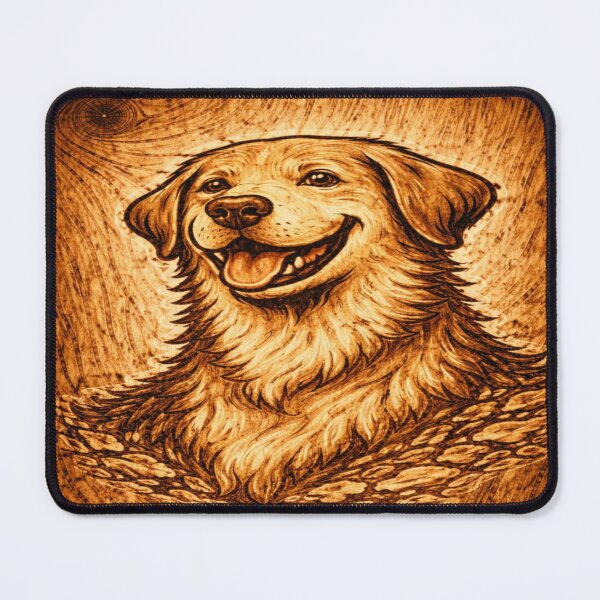 Item preview, Labrador Dad Woodcut Engraved Portrait designed and sold by PawPrintCustom.