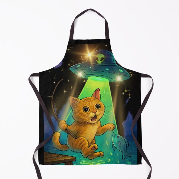 Artikelvorschau, Kawaii-Angelkatze, Alien-UFO-Entführung entworfen und verkauft von JI-PIXEL-PLACE.