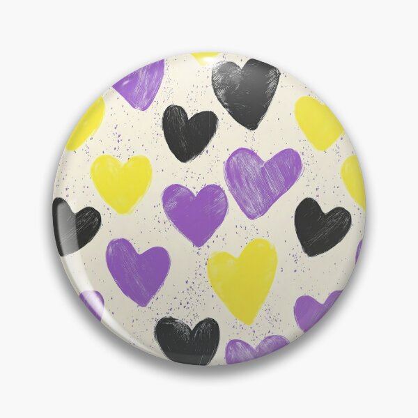 Item preview, Non-Binary Love Heart Pattern – LGBTQ+ Valentine designed and sold by Cannaxes Studio.