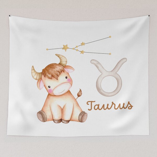 Item preview, Cute Taurus Baby Zodiac Animal Illustration designed and sold by Rutvain.