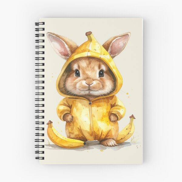Item preview, Brown dwarf rabbit in a banana costume designed and sold by LiskoDesign.