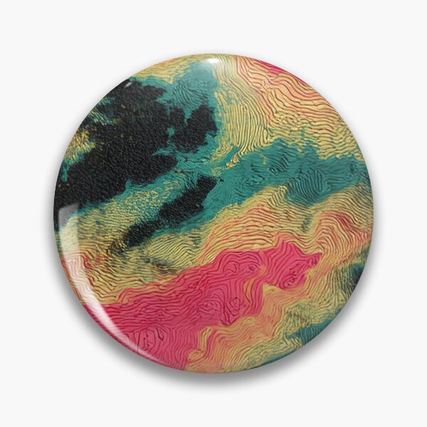 Item preview, Neon Topographic Contour Map Swirls Pattern designed and sold by bubblegoth.