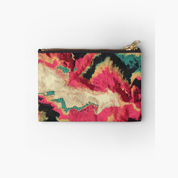 Item preview, Neon Topographic Contour Map Swirls Pattern designed and sold by bubblegoth.