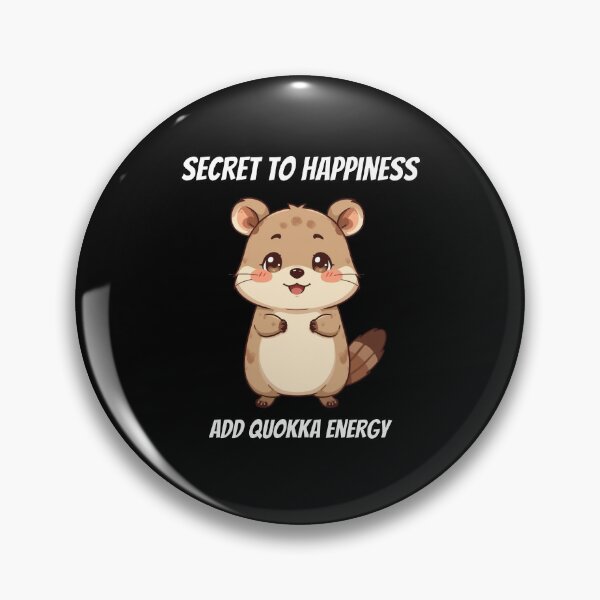 Item preview, Cute Kawaii Quokka Secret Happiness Add Energy designed and sold by AnimalMemeHub.
