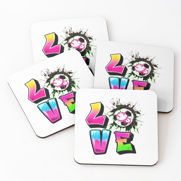 Item preview, Graffiti Soccer Love Art, Street Style Football Ball Lettering Design designed and sold by CindyRandomVibes.