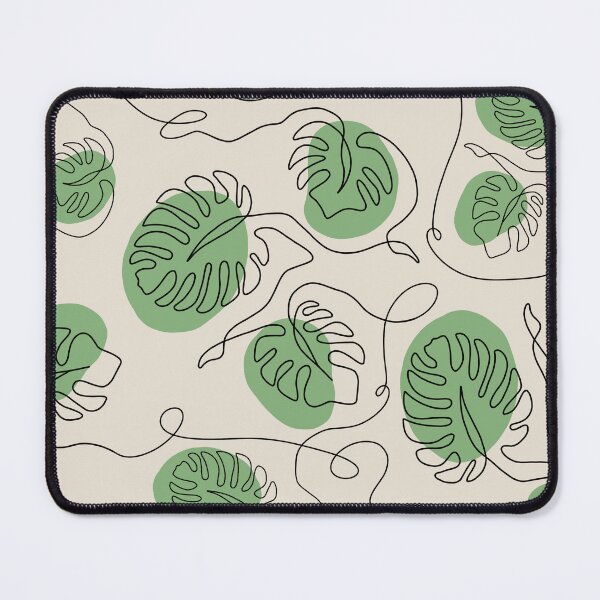 Item preview, Tropical Monstera Line Art Pattern designed and sold by GamerGearTees.