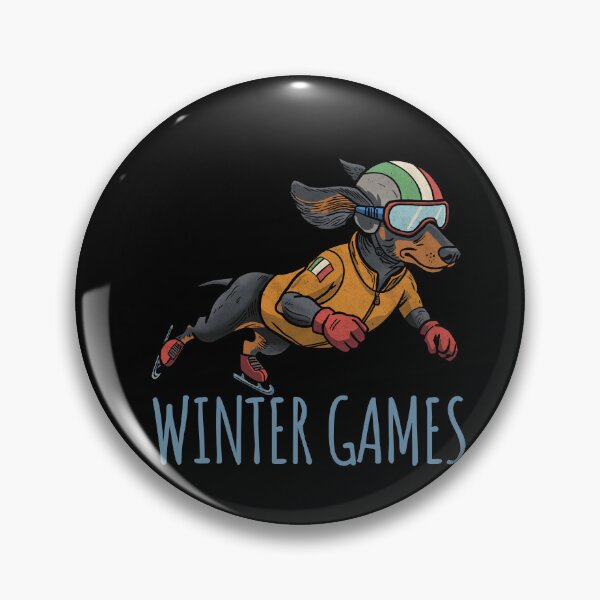 Item preview, Winter Games – Fast as a Dachshund on Ice designed and sold by CARPIO Creations.