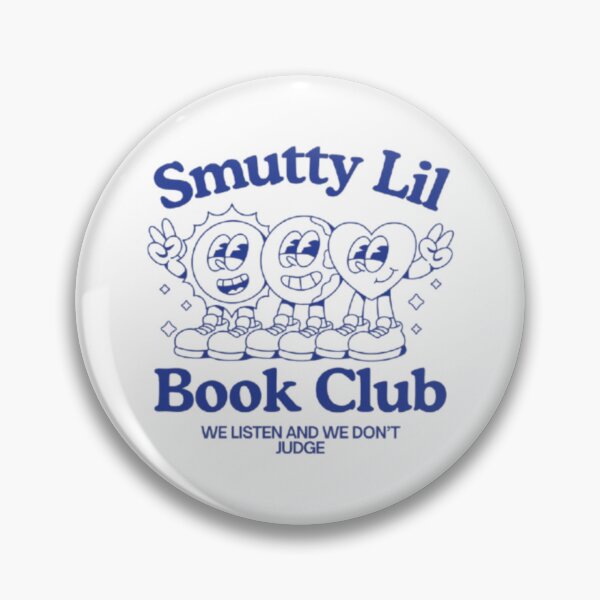 Item preview, Smutty Lil Book Club Navy Blue Retro Design designed and sold by Good-Girl-Merch.