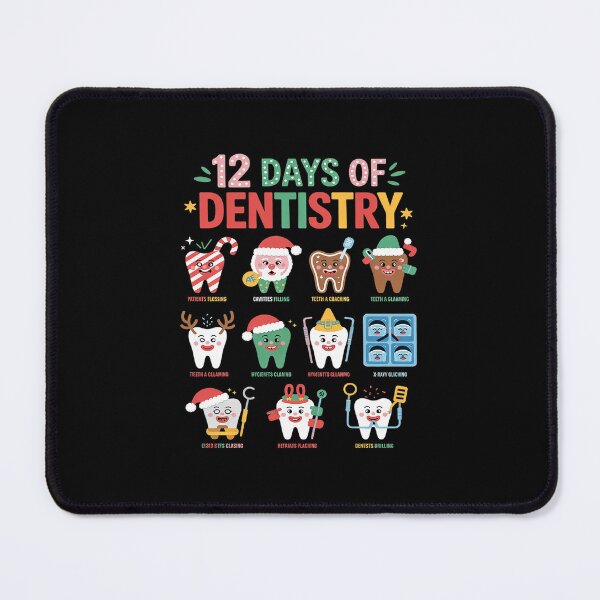 Item preview, 12 Days Of Dentistry Christmas Dental Squad Crew Dentist designed and sold by MarkLeedsArt.