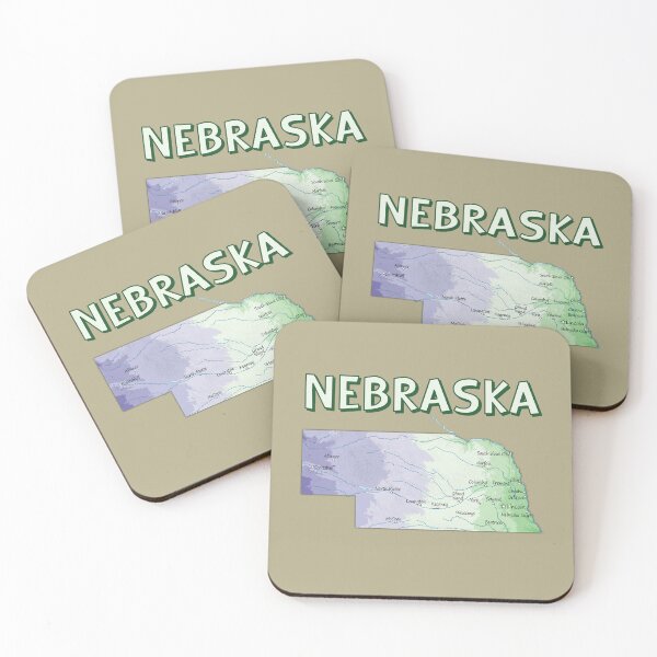 Item preview, Nebraska State Map Vintage Retro Travel Illustration designed and sold by mashmosh.