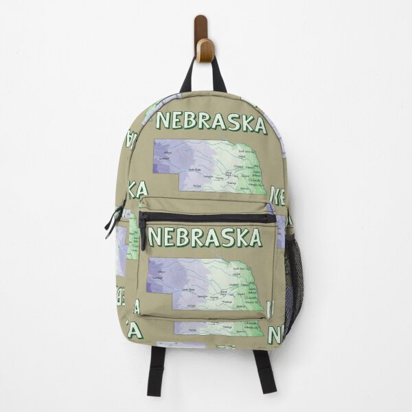Item preview, Nebraska State Map Vintage Retro Travel Illustration designed and sold by mashmosh.