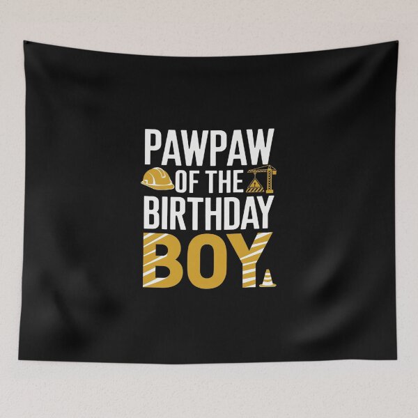 Item preview, Pawpaw of the Birthday Construction Worker Boy Crew Party  designed and sold by DigitaldeligArt.