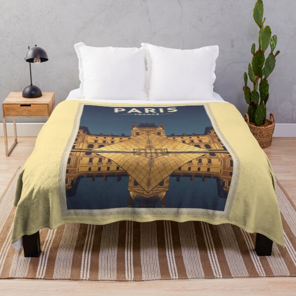 Item preview, Paris Vintage Travel Art - Louvre - France designed and sold by Wanderprintt.