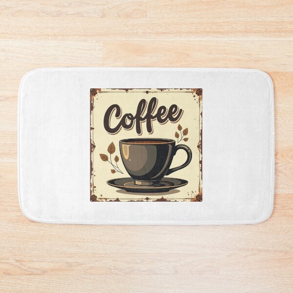 Item preview, Vintage coffee label retro design designed and sold by CleanDecor.