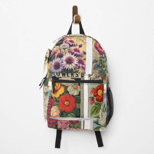 Item preview, Vintage Botanical Flower Seed Packet Art – Retro Floral Garden Print designed and sold by Estelle Printworks.