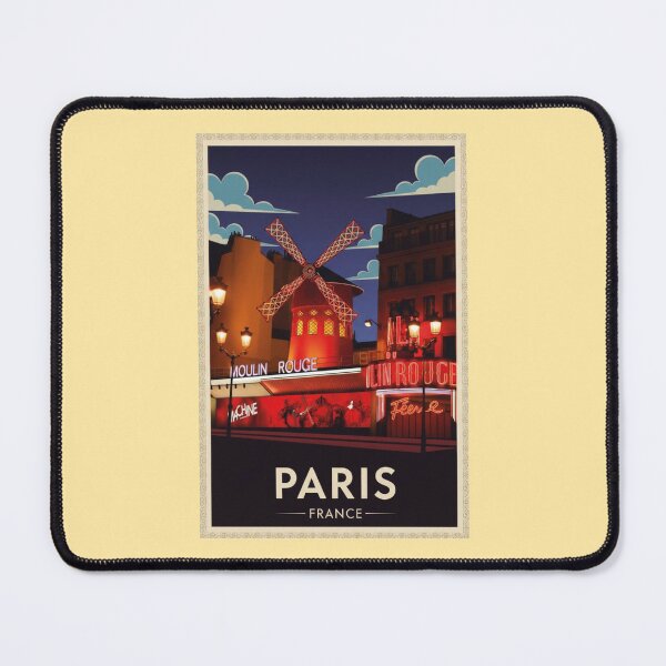 Item preview, Paris Vintage Travel Art - Moulin Rouge - France designed and sold by Wanderprintt.