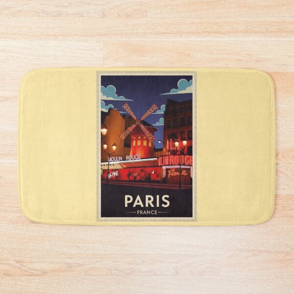 Item preview, Paris Vintage Travel Art - Moulin Rouge - France designed and sold by Wanderprintt.