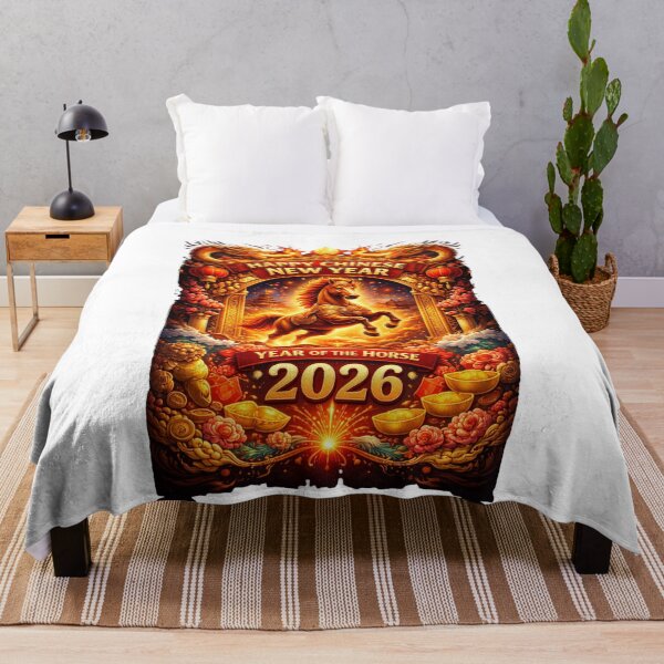 Item preview, Happy Chinese New year of the Horse 2026 designed and sold by PluffyPanda.