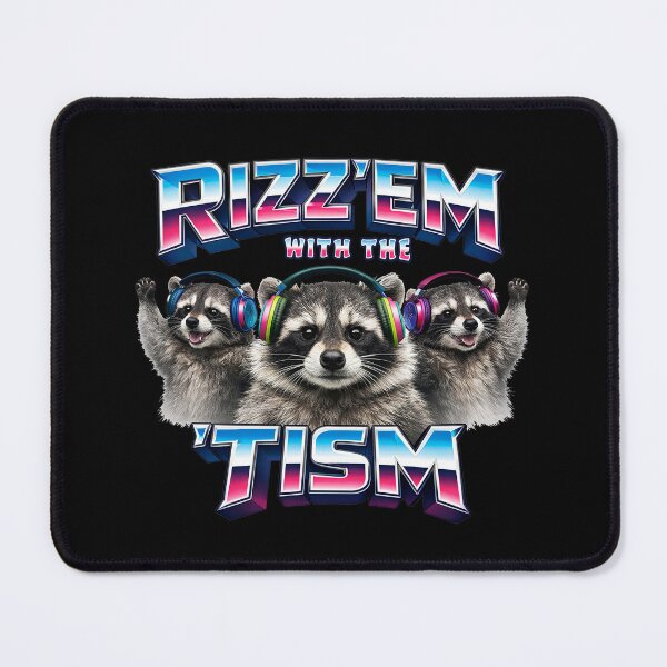 Item preview, Rizz’em With The 'Tism Funny Raccoon Trio designed and sold by TeeARTHY.