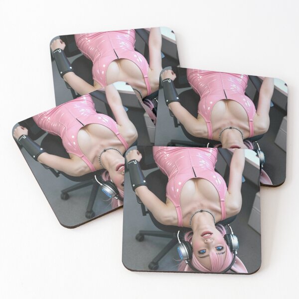 Item preview, Cathrynedelamort pink latex cat ears chair designed and sold by CathryneDelamort.