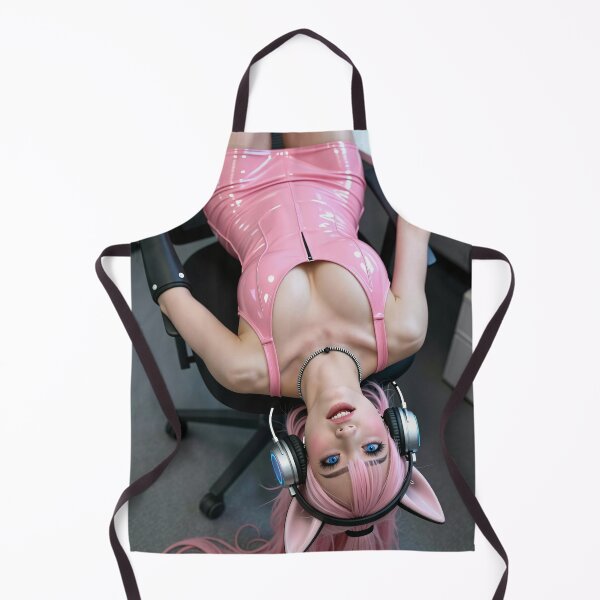 Item preview, Cathrynedelamort pink latex cat ears chair designed and sold by CathryneDelamort.