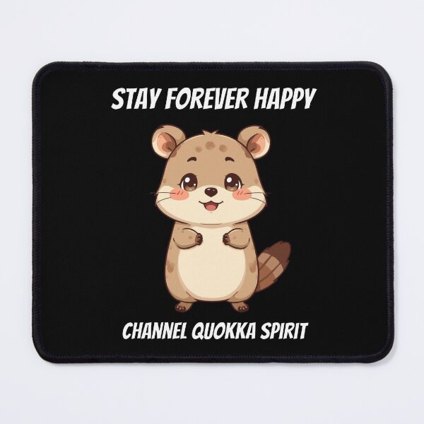 Item preview, Cute Kawaii Quokka Stay Forever Happy Spirit designed and sold by AnimalMemeHub.