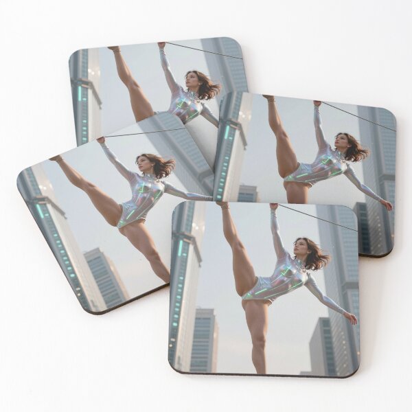 Item preview, Un atleta se balancea sobre un alambre sobre un rascacielos designed and sold by CathryneDelamort.